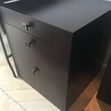 Philippe Hurel furniture Sycamore wood printer with solid beech drawer.