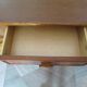 Vintage cane rattan desk with a large top and 5 drawers - 1960s/70s.
