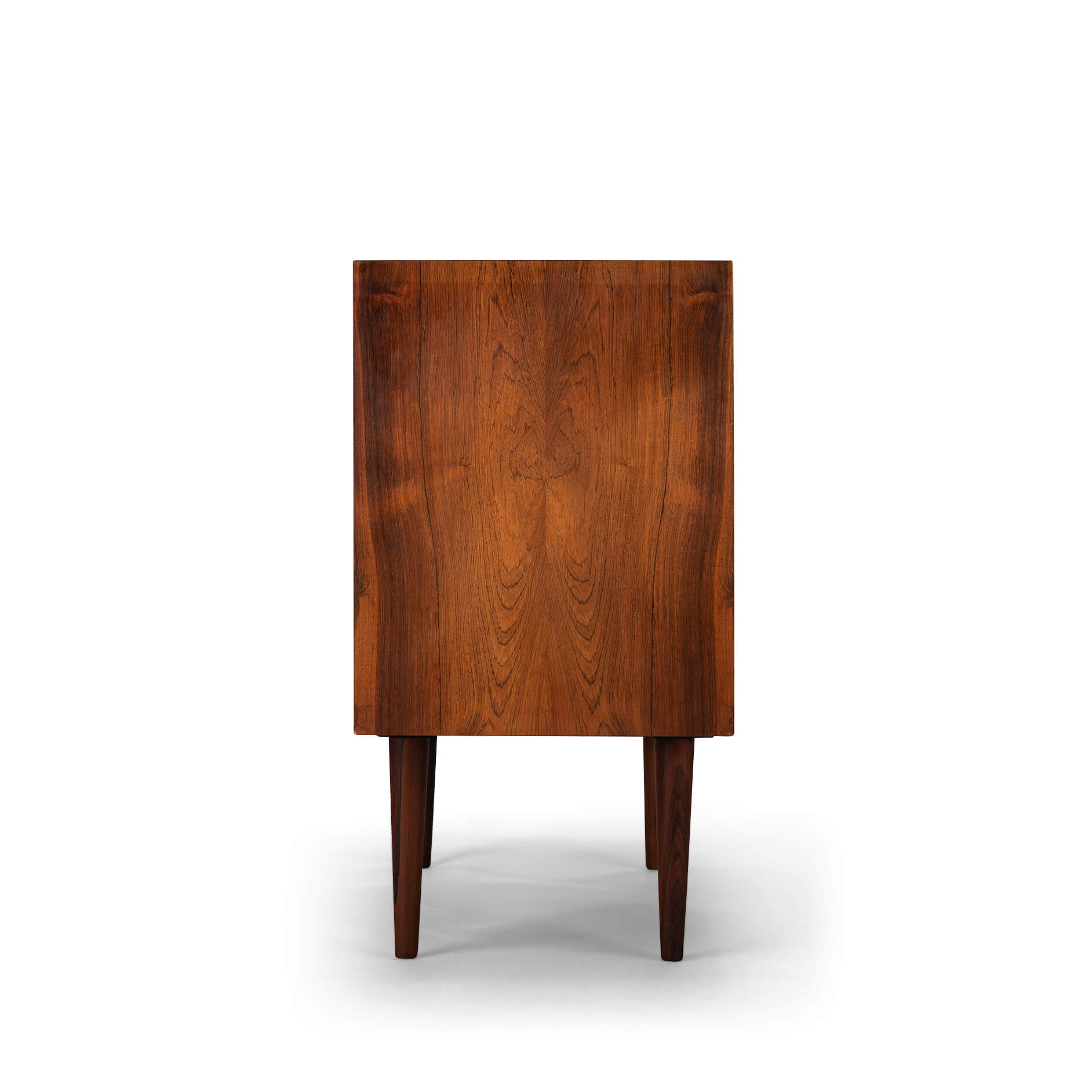 Danish Design Rosewood small chest for LP's with tambour doors, 1960s