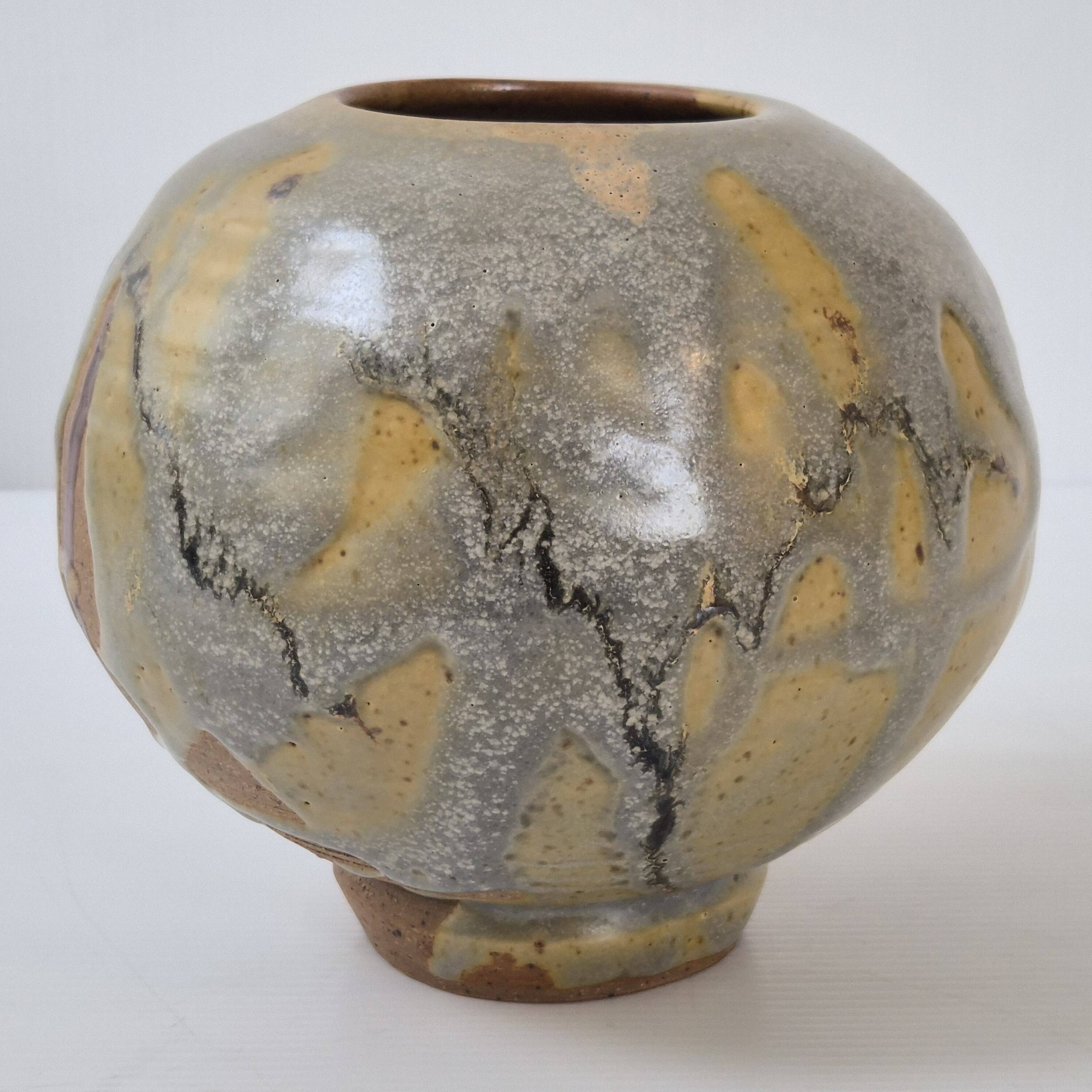 1940s vintage stoneware vase