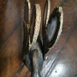 70 vintage mail swan with agate wings