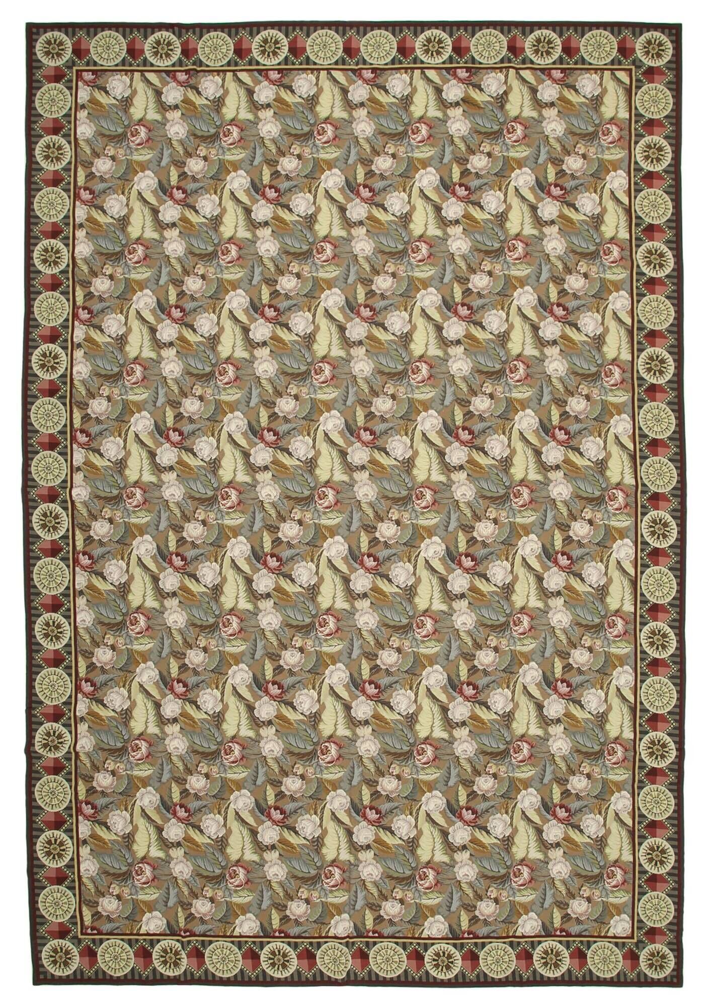 Handmade Vintage Flatweave Needlepoint Kilim 366 cm x 545 cm