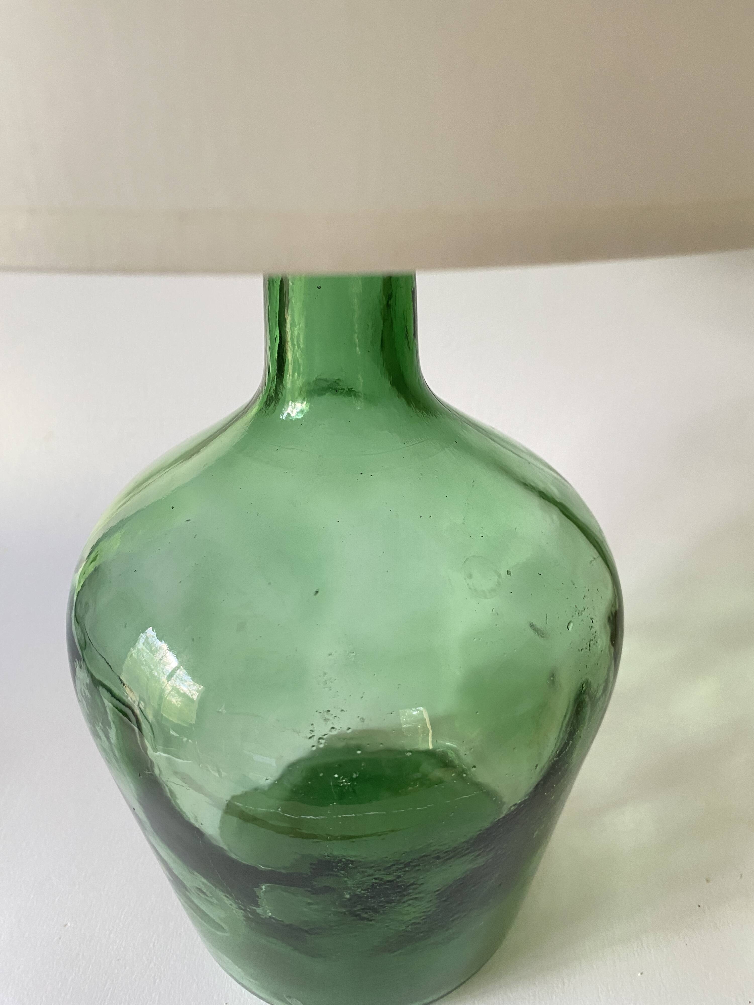Bottle lamp, 2M braided fabric cable, lampshade