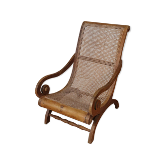 Solid wood chair and caning
