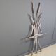 Vintage brutalist cat tail sculpture, 1970s