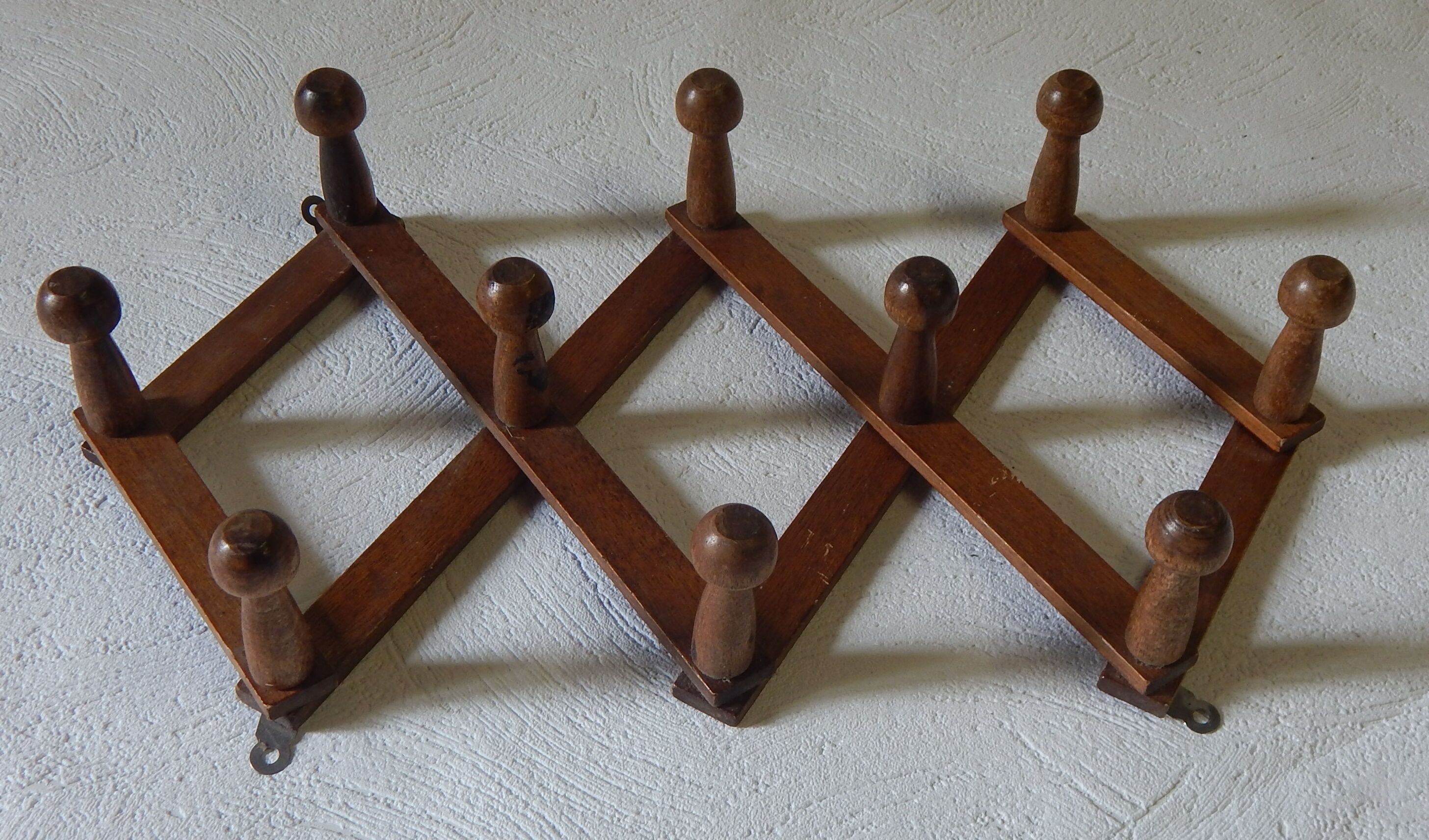 Old vintage accordion coatrack
