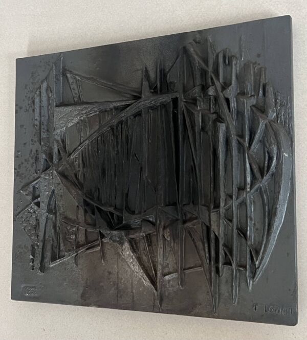 Plaque de cheminée par le designer F. Loriot pour Stern, France années 70