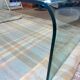 Curved glass design coffee table
