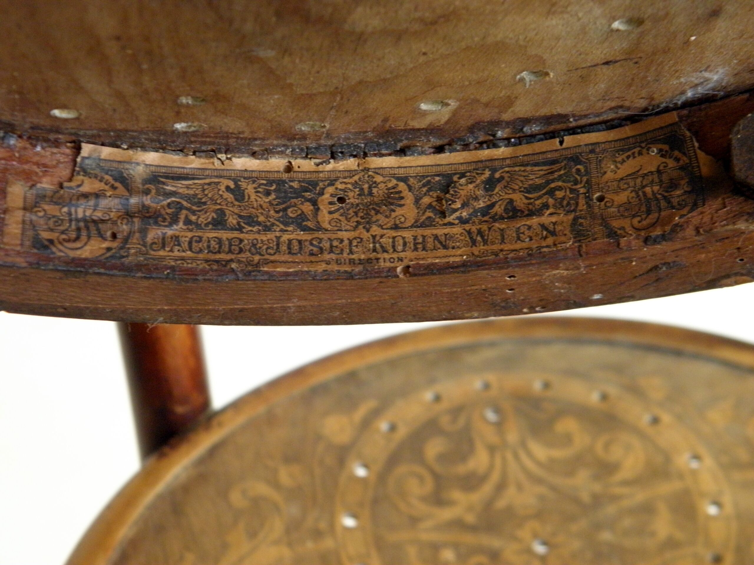 Pair of chairs Bistro Kohn, Austria 1900.
