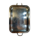 Silver metal tray