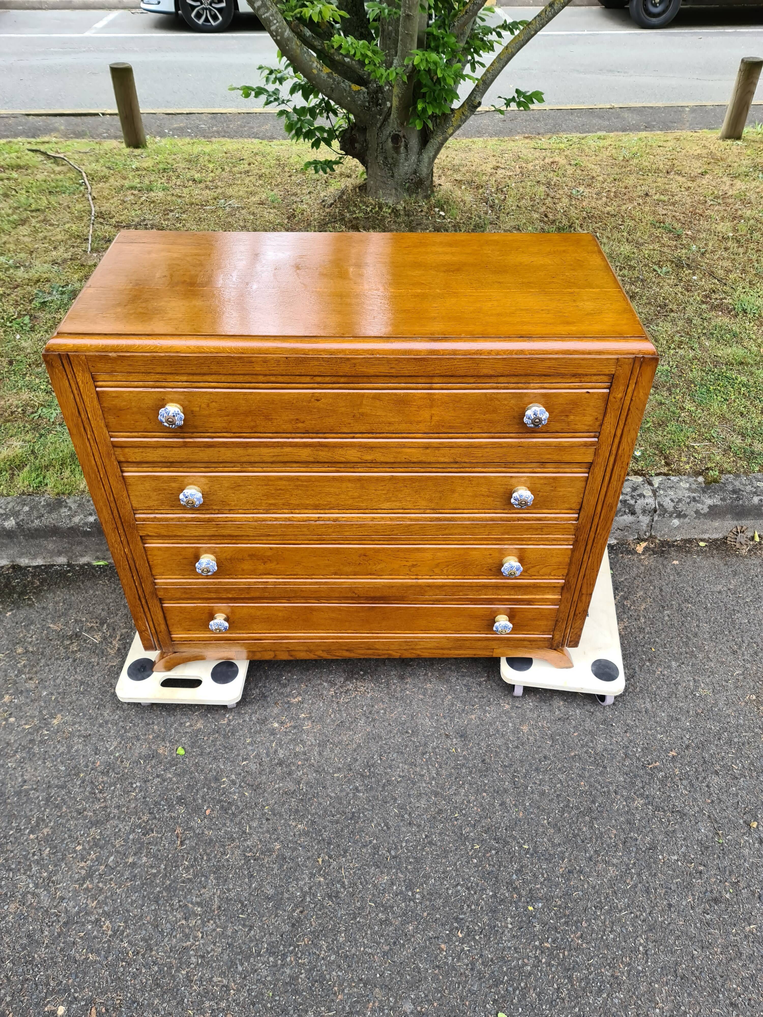 Art Deco dresser in solid wood  1940