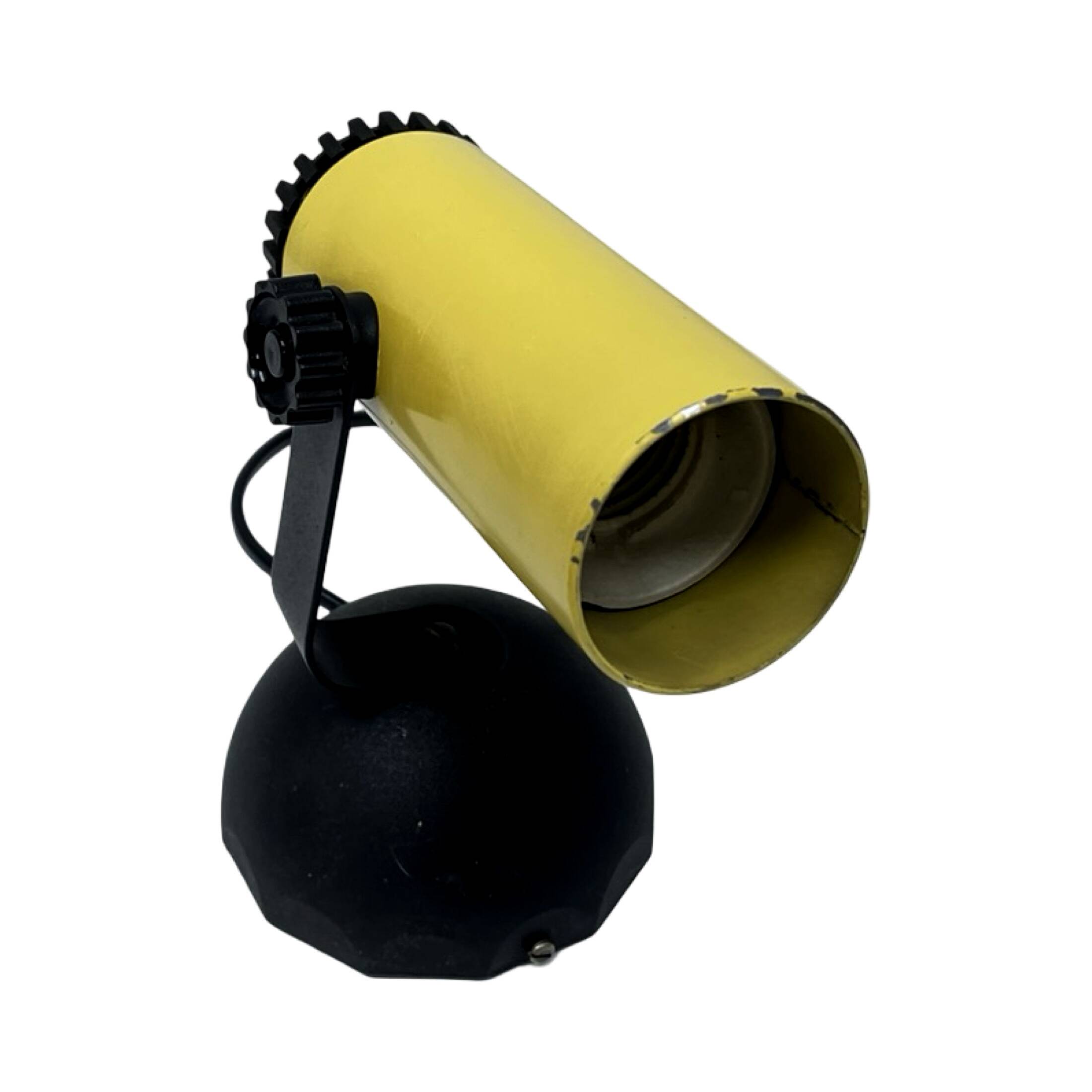 Yellow lamp, wall lamp POLAM PIŁA Type 12, Poland 1970s.