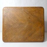 wooden side table with compass legs, 1950s/60s design