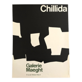 Original poster in lithograph after Eduardo Chillida, Maeght Gallery, 1968