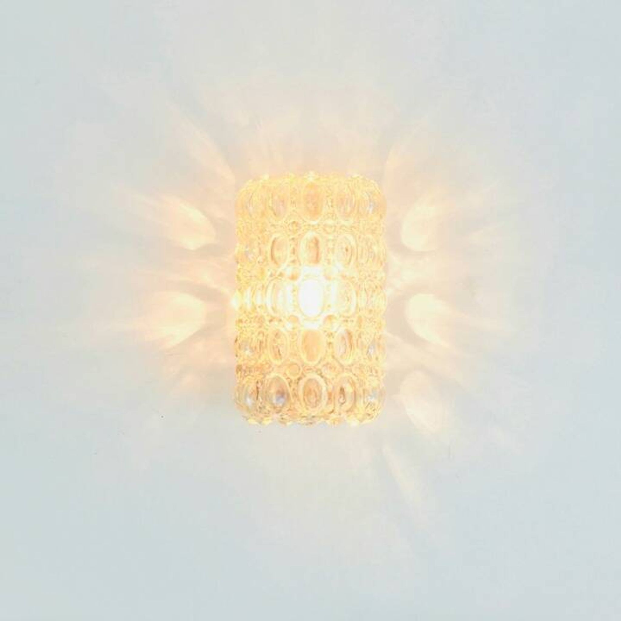Amber Bubble Glass Wall Light by Helena Tynell for Limburg, Germany, 1970s