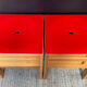 Paire de tabourets-coffres vintage IKEA en pin massif