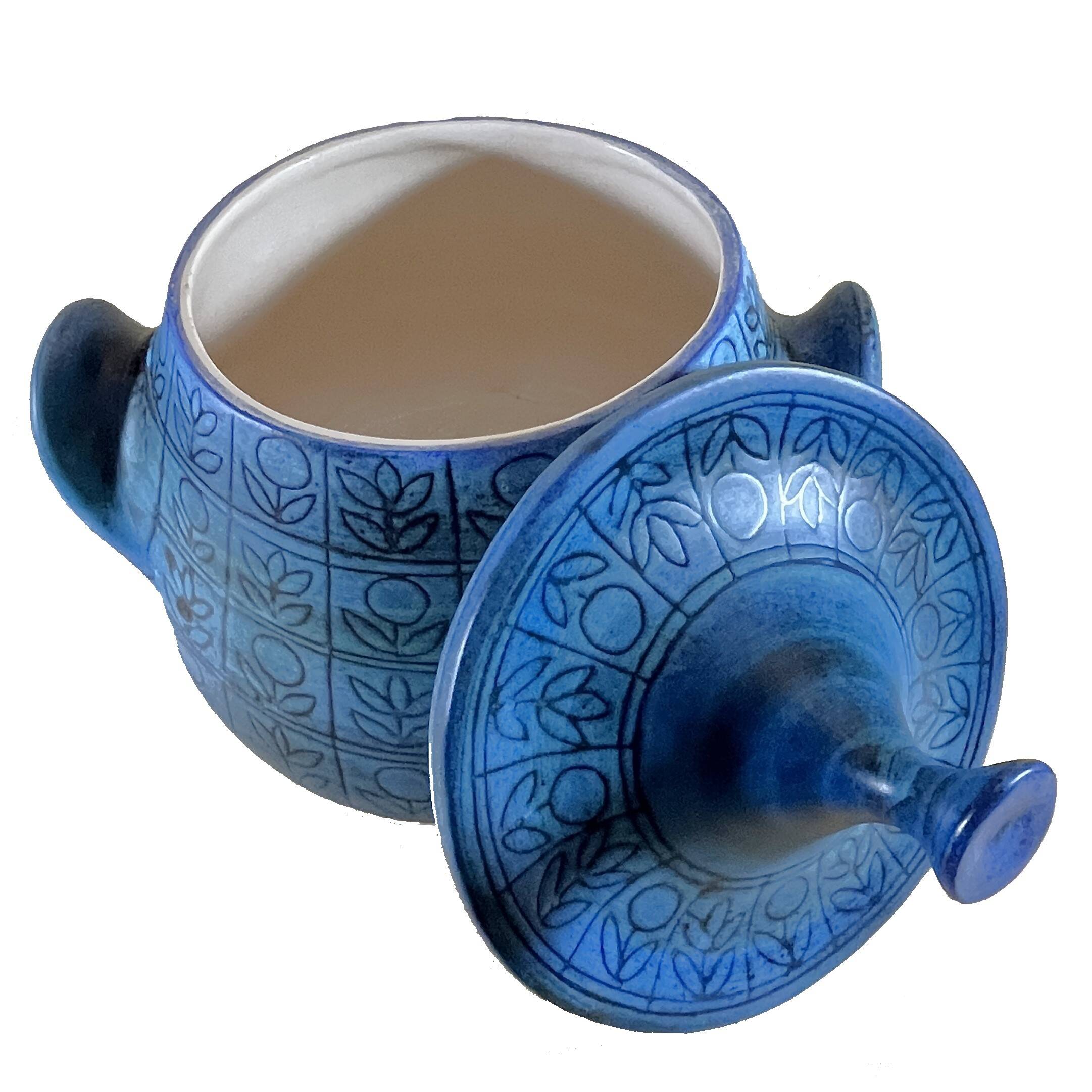 Jean de Lespinasse - Large Blue Container/Tureen - 1950s/1960s