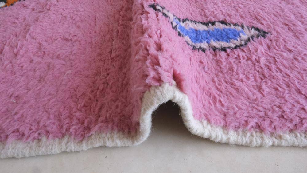 Pink Moroccan Rug - 295 x 207 cm