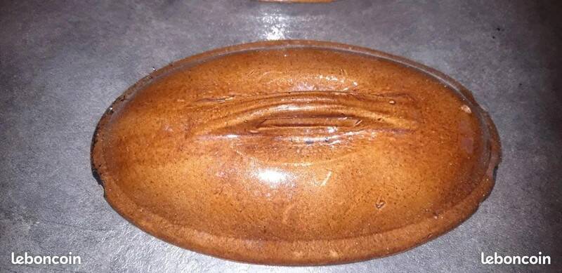 Vintage terracotta terrine with lid