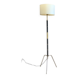 Lampadaire tripode laiton vintage