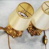 Bedside lamps bronze shabby chic