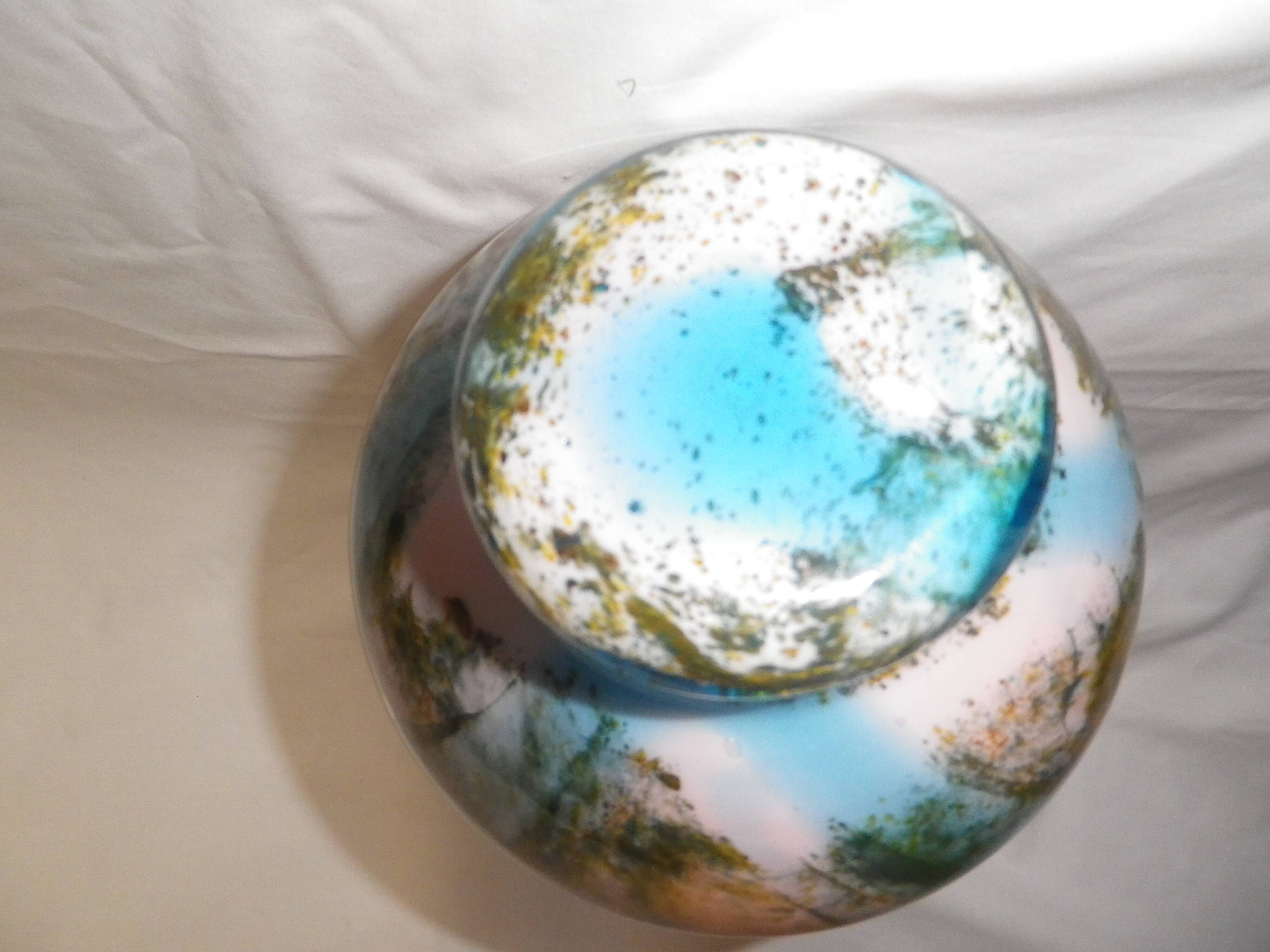 Murano vase with corolla neck