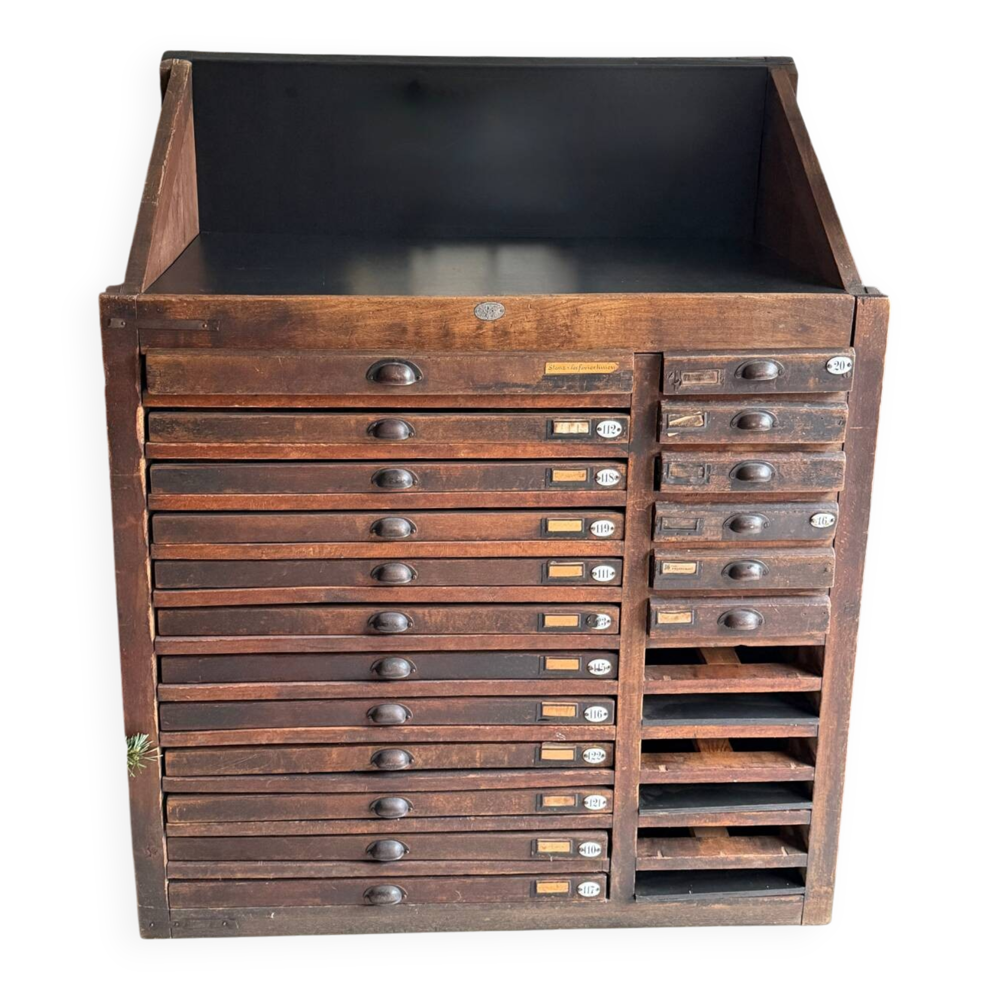 Old workshop drawer unit