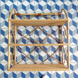 Vintage rattan shelf