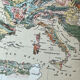 Original map of Europe 37x48cm - 1888