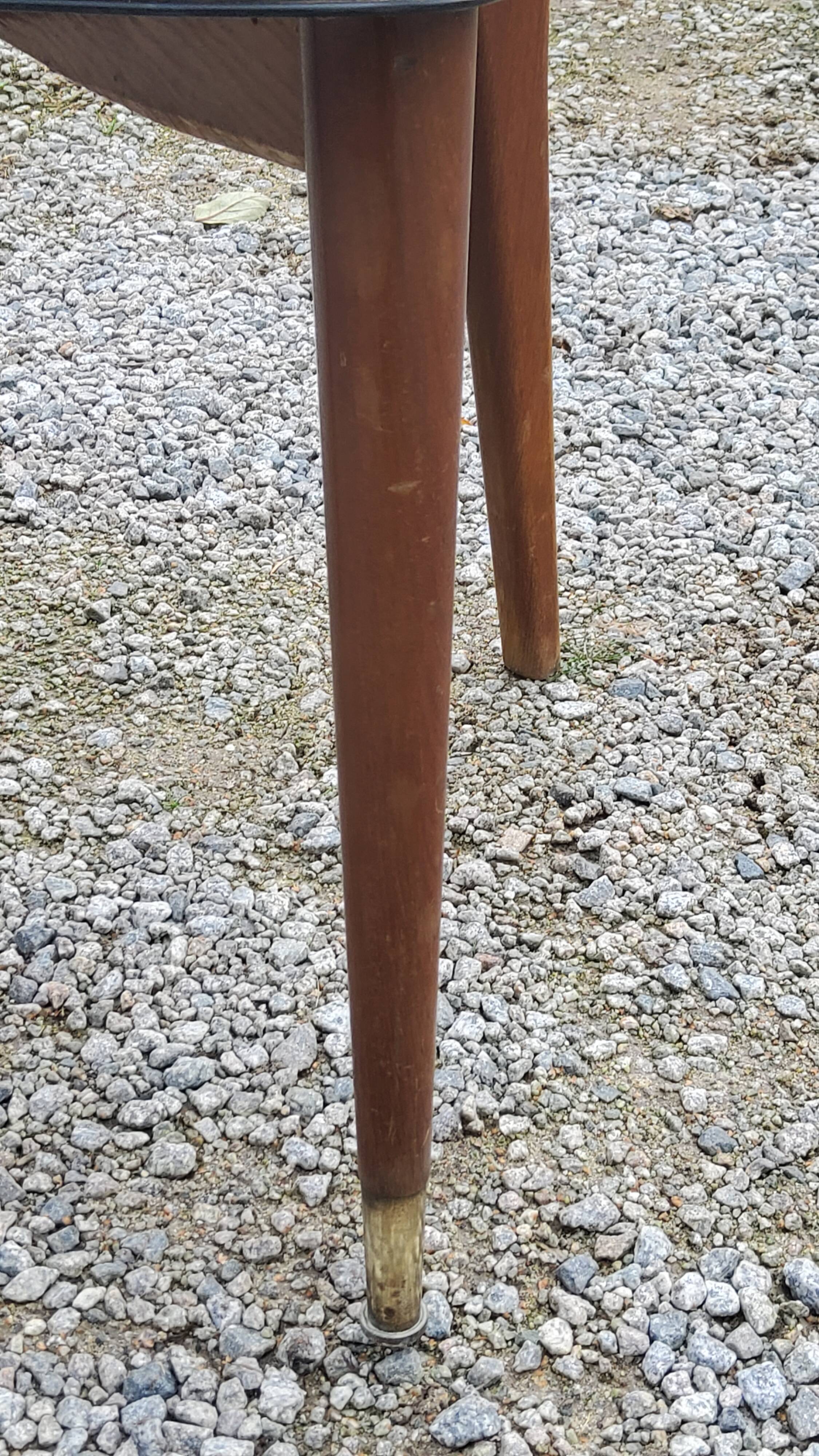 Pair of 50's Scandinavian style mahogany chairs