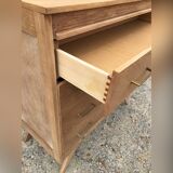 Commode 4 tiroirs vintage pieds compas