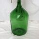 Dame Jeanne en verre vert émeraude