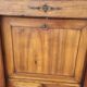 Empire secretary with detached columns in walnut from the 19th century
