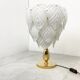 Vintage murano leaf table lamp, 1970s