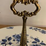 Limoges blue and white porcelain platter