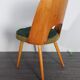 Set 4 chairs in beech Jirak Mid-Century Czechoslovakia 1960 s