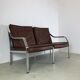 Canapé 2 places en cuir par Walter Knoll années 1970