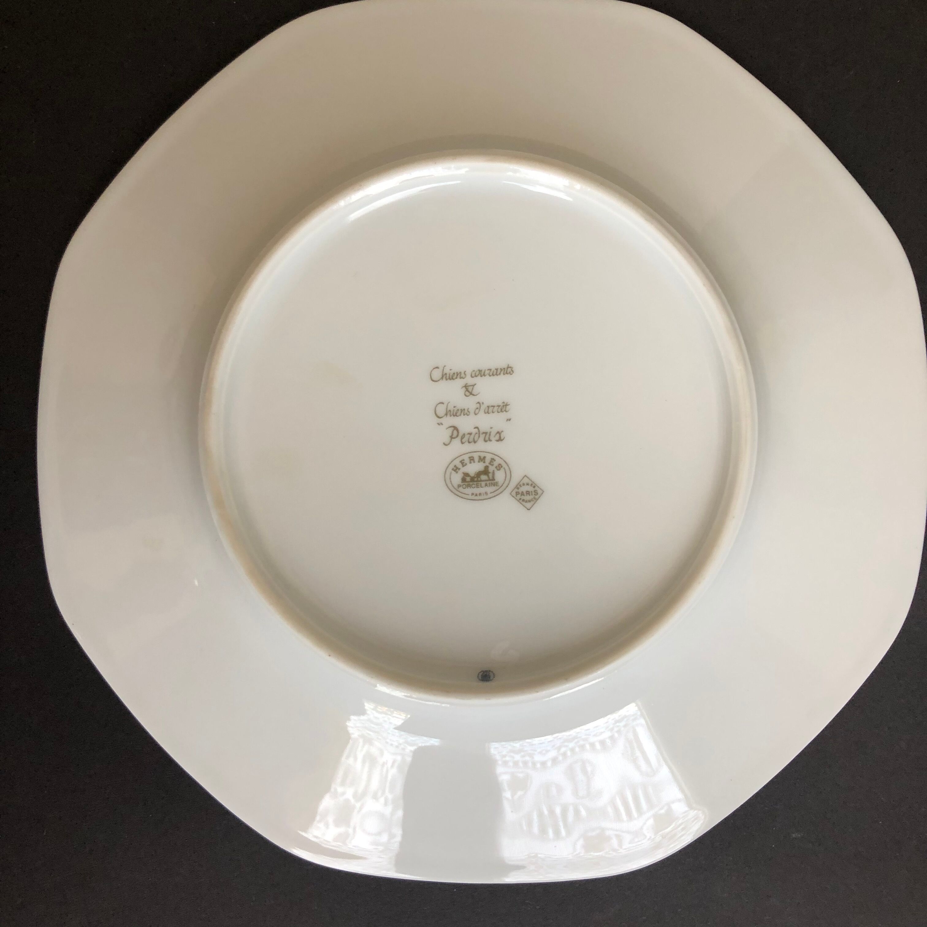 Hermes partridge-decorated plate