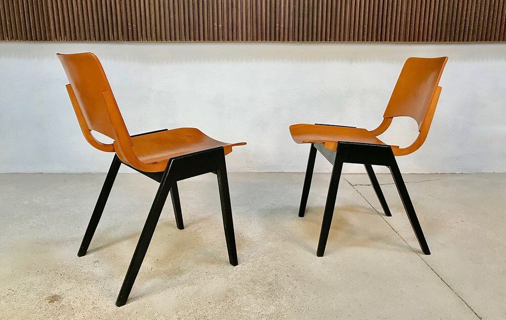 Model P7 Stackable Dining Chairs by Roland Rainer for Pollak, Set of 6