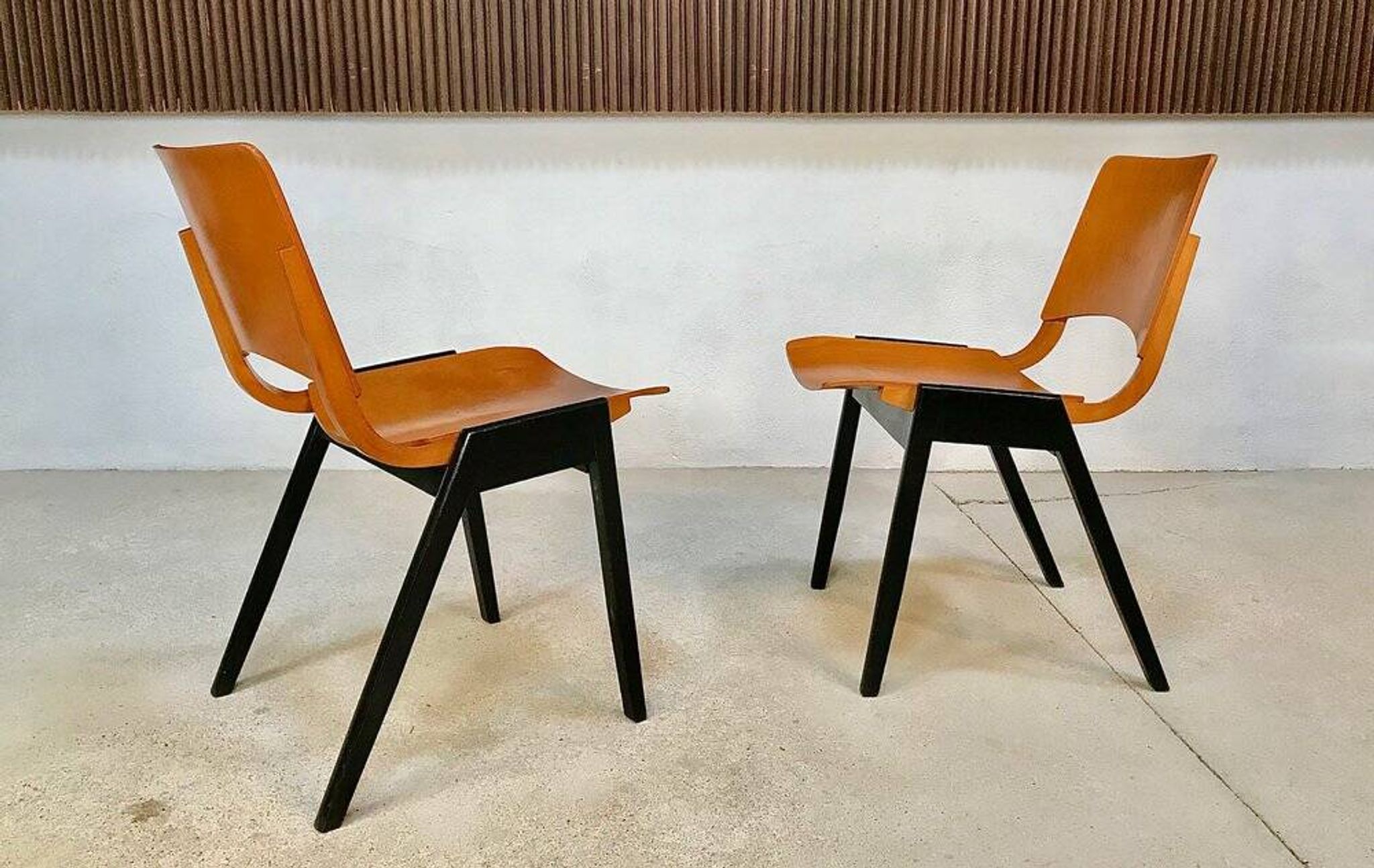 Model P7 Stackable Dining Chairs by Roland Rainer for Pollak, Set of 6