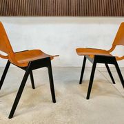 Model P7 Stackable Dining Chairs by Roland Rainer for Pollak, Set of 6