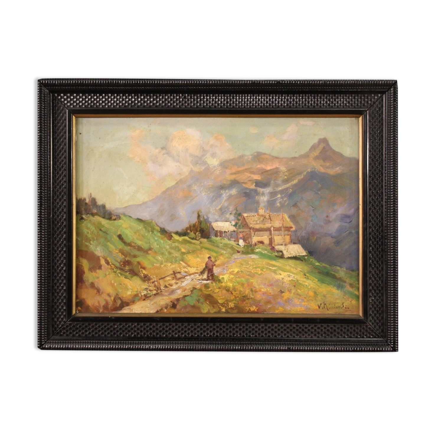 Signed landscape from the 1950s