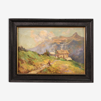 Signed landscape from the 1950s