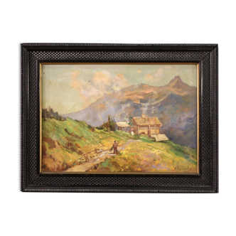 Signed landscape from the 1950s