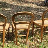 Straw chairs louis Philippe