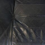 Gray Leather Vintage Design Armchair from the 1970s