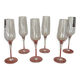 2 sets of 6 Baccarat Grand Siècle flutes. Never used.