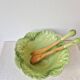 Large salad bowl in earthenware "Cabbage" 1970s - Vintage