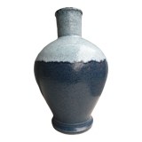 Large Accolay vase ceramic blue 1950