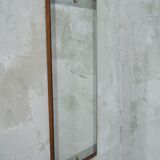 Pop Art Walnut Wall Mirror, 1960s